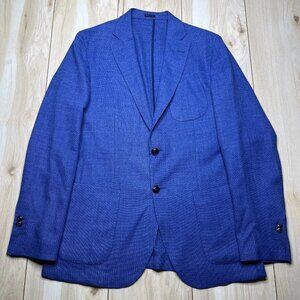 Mossimo Dutti Mens Blue Long Sleeve Two Button Style Pant Suit Blazer Size 40